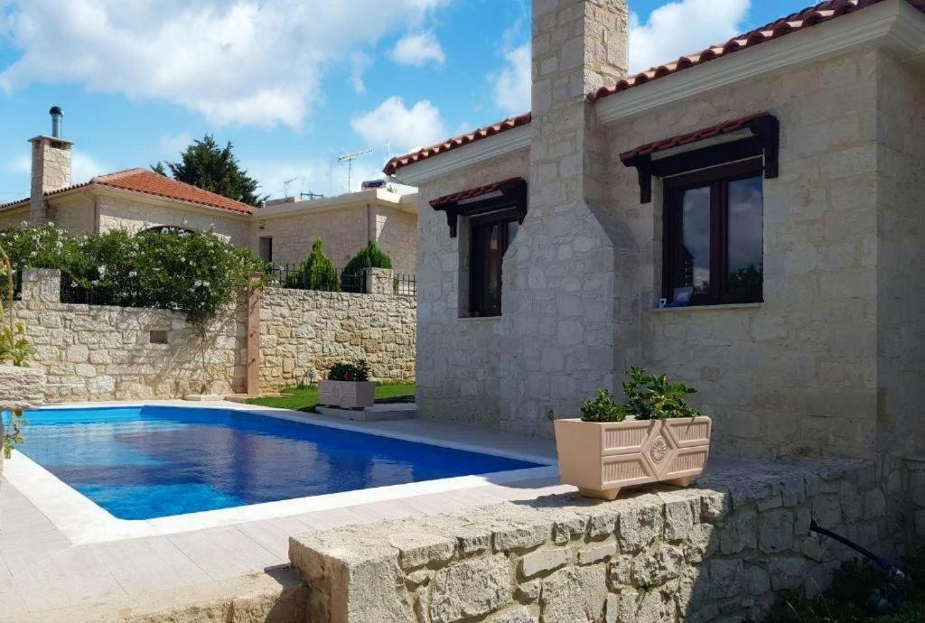 Heraklion Twins House - Private Pool Retreat Episkopí- Rethimno Exteriör bild